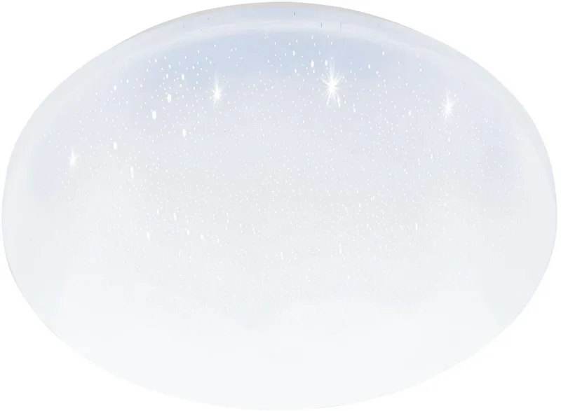 LED Deckenleuchte POGLIOLA-S Ø 31 cm, Deckenlampe, Flurlampe, Küchenlampe, Dimmfunktion, LED fest integriert, Neutralweiß, Ø31cm, Kristalleffekt Deckenleuchte, Lampe Kinderzimmerlampe von EGLO in Weiß – Produktfoto