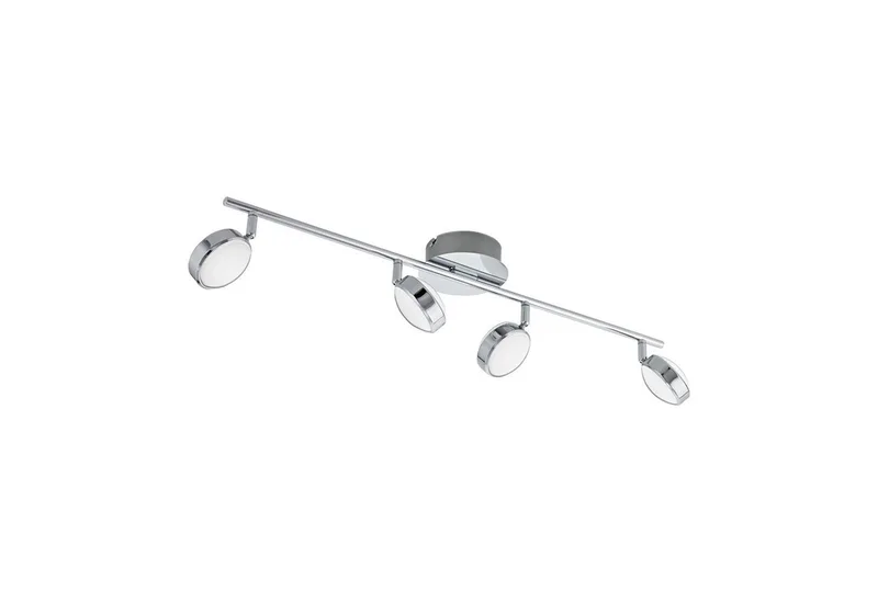 LED Deckenspot Salto, Leuchtmittel inklusive, LED Deckenlampe Deckenstrahler Stahl in chrom Kunststoff in satiniert de EGLO – photo produit