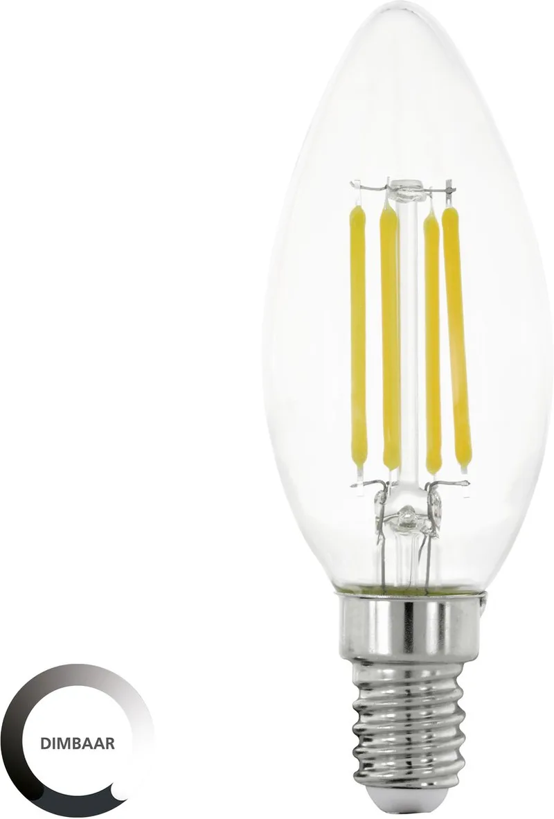 LED Lamp - E14 - Ø 3.5 cm - Helder - 806 lumen - 2700K - Dimbaar de EGLO – photo produit