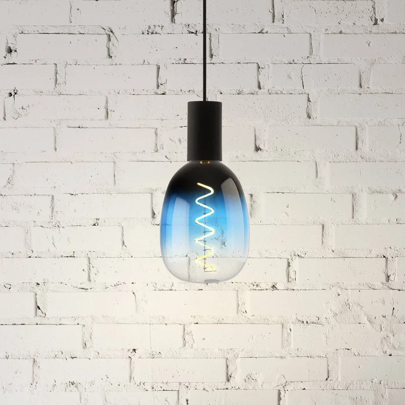 LED lamp E27 4W T120 2.000K filament dimbaar von EGLO in Blau – Produktfoto