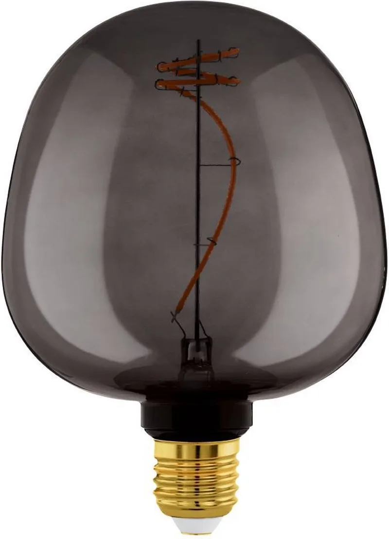 LED Lamp - E27 - Ø 12,5 cm - G125 - Zwart - 2000K - Dimbaar från EGLO – produktbild