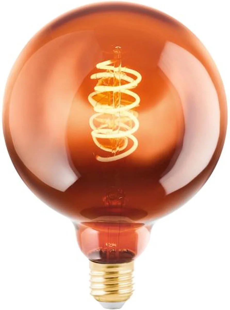 LED Lamp - E27 - Ø 12,5 cm - Koper - 2000K - Dimbaar från EGLO – produktbild