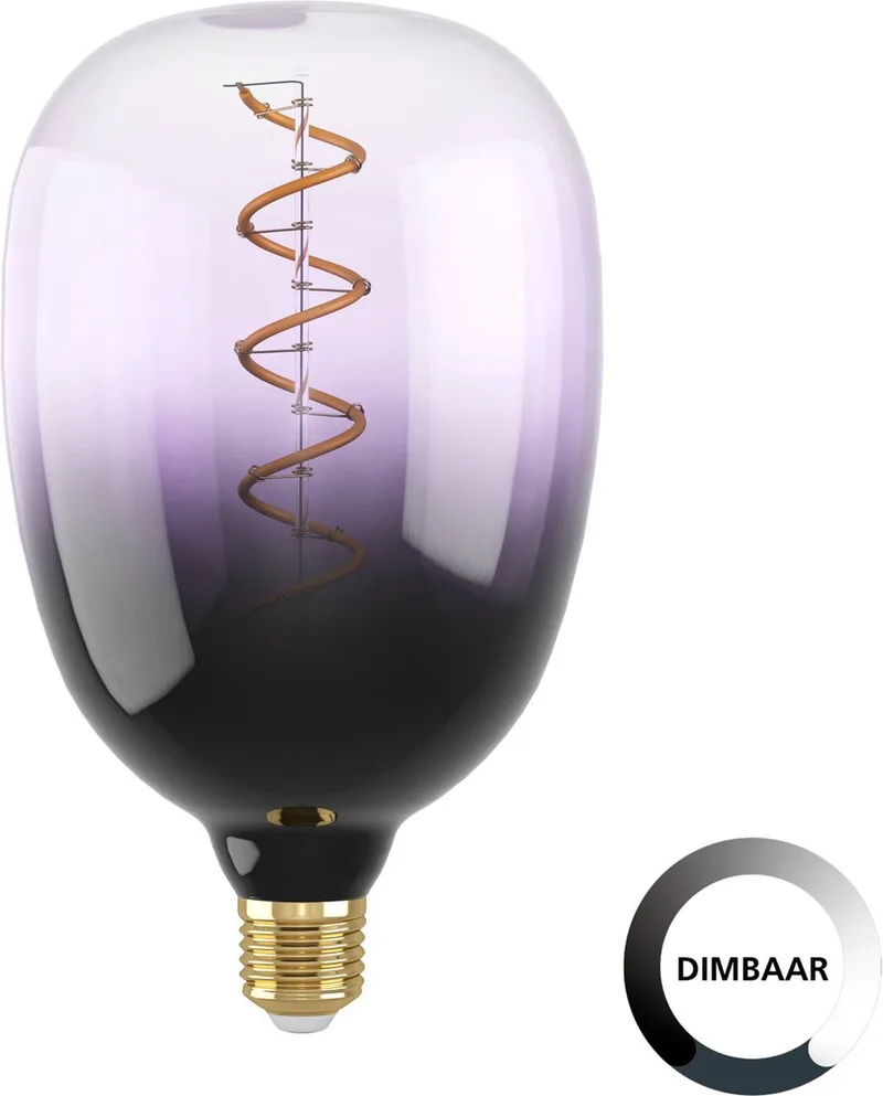 LED-lampa E27 4W T120 1.800K Filament lila dimbar från EGLO – produktbild