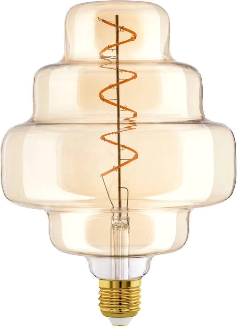 LED Lamp - E27 - Ø 15 cm - Amber - 2000K - Dimbaar de EGLO – photo produit