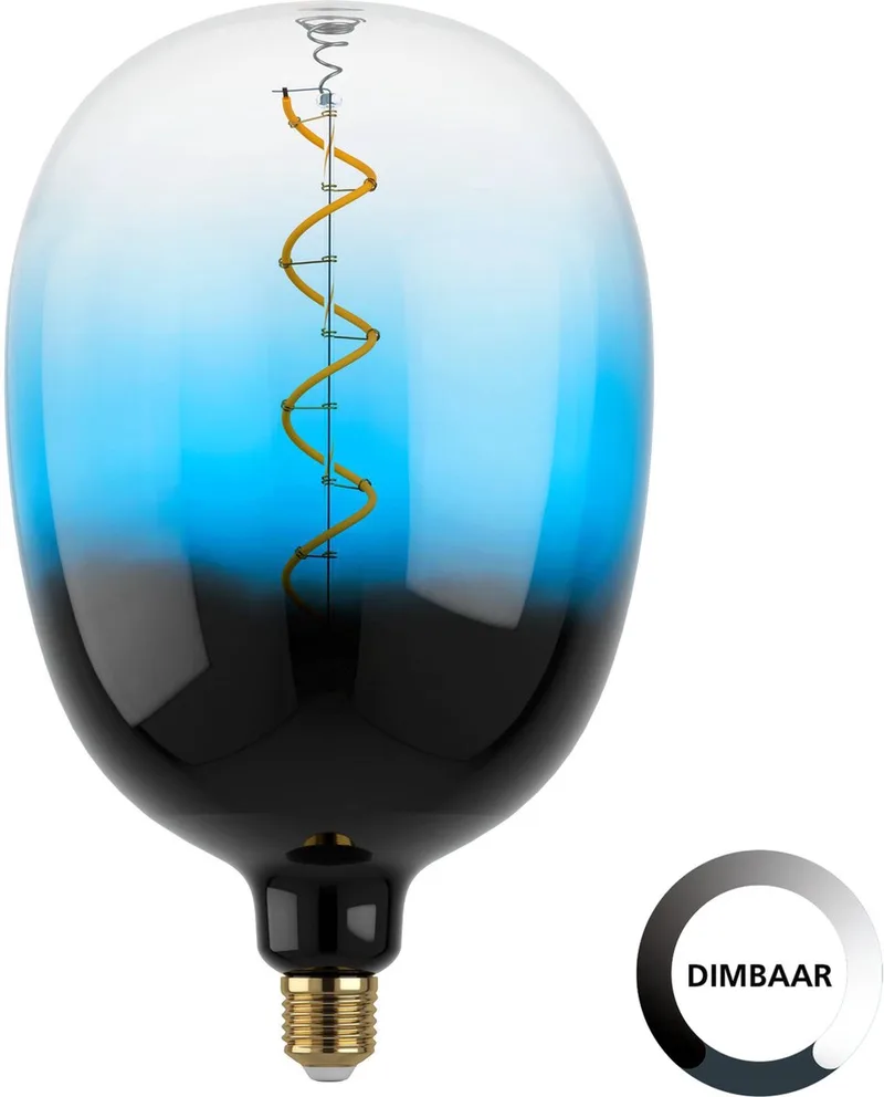 LED Lamp - E27 - Ø 18 cm - T180 - Blauw - 2000K - Dimbaar de EGLO – photo produit