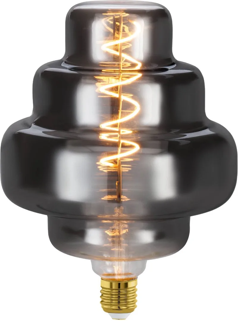 LED Lamp - E27 - Ø 20 cm - Rookglas - 2000K - Dimbaar de EGLO – photo produit