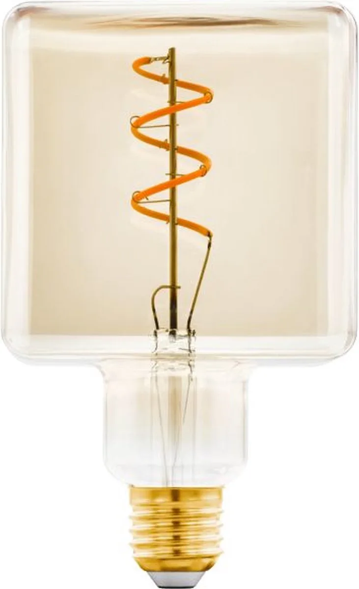 LED Lamp - E27 - Ø 9,5 cm - Amber - Vierkant - 1600K - Dimbaar von EGLO – Produktfoto