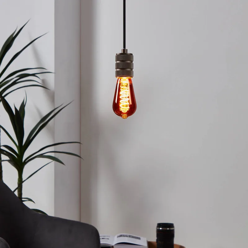 LED-pære ST64 E27 4 W 2.000 K filament kobber fra EGLO – produktbillede