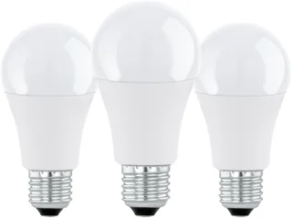 LED-Leuchtmittel LM_LED_E27 Leuchtmittel - E27 - 3X8W - IP20, E27, 1 St., Neutralweiß, Glühbirne, 3er Set, L10,7 x Ø6 cm fra EGLO i Hvid – produktbillede 1 af 2