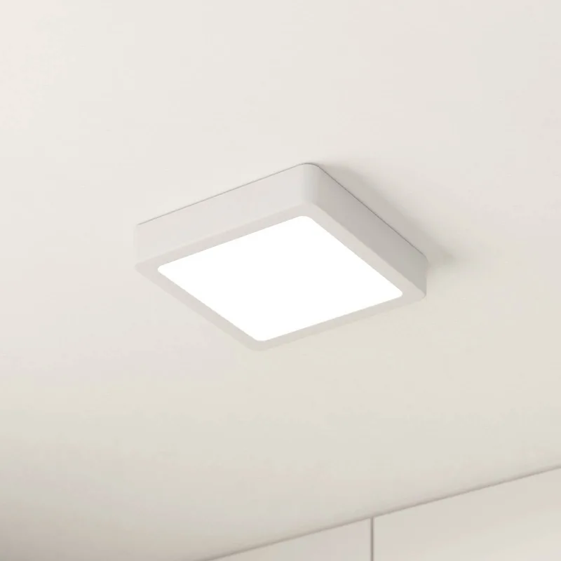 LED opbouwpaneel Fueva 5 IP20 830 16x16cm de EGLO en Blanc – photo produit