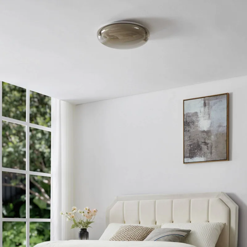 LED plafondlamp CONISTARINO, bruin, Ø 40 cm, CCT by EGLO in Bruin-transparant, White – product photo