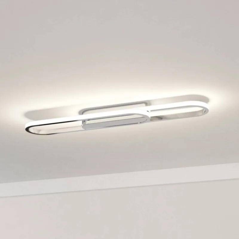LED plafondlamp CONIVARENA, chroomkleurig, lengte 69 cm, CCT från EGLO i Krom, Vit – produktbild