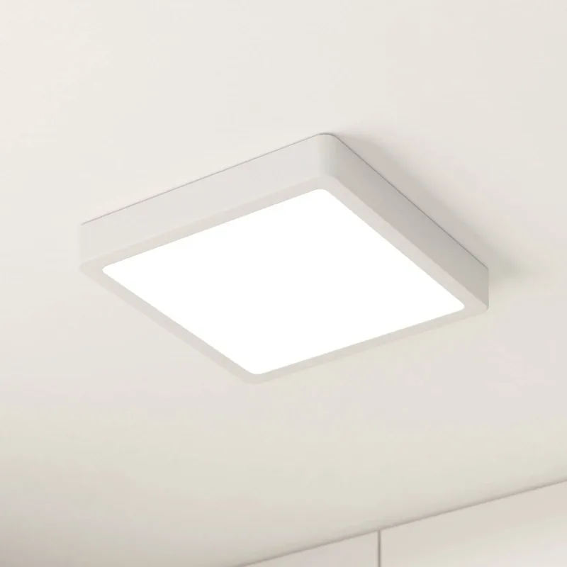 LED plafondlamp Fueva 5 IP44 3000K 21x21cm de EGLO en Blanc – photo produit