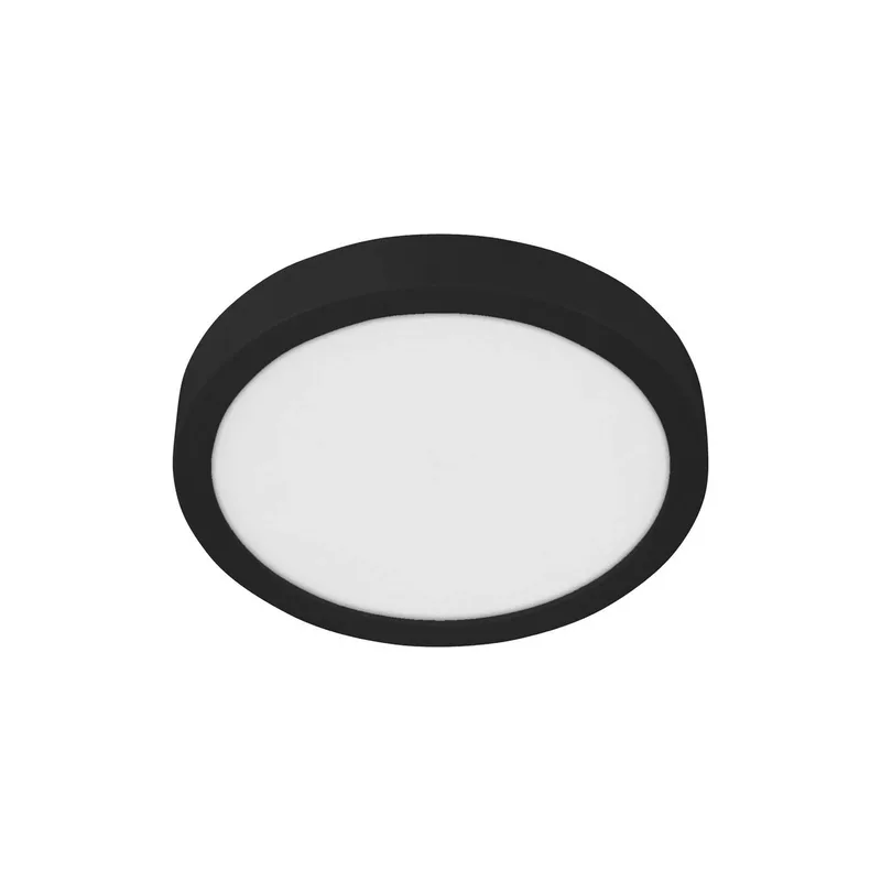 Fueva 5 LED-loftlampe IP44 4.000 K sort Ø28,5cm fra EGLO i Sort, Hvid – produktbillede
