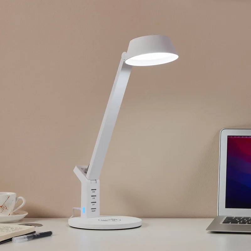LED tafellamp Banderalo CCT dimbaar QI fra EGLO i Hvid – produktbillede