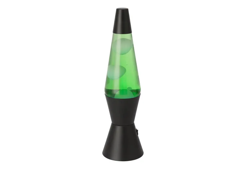 LED Tischleuchte LAVA, LED fest integriert, LED Lavalampe Lava, Deko Lampe Wassersäule, Retro Lavaleuchte von EGLO in Grün, Schwarz – Produktfoto
