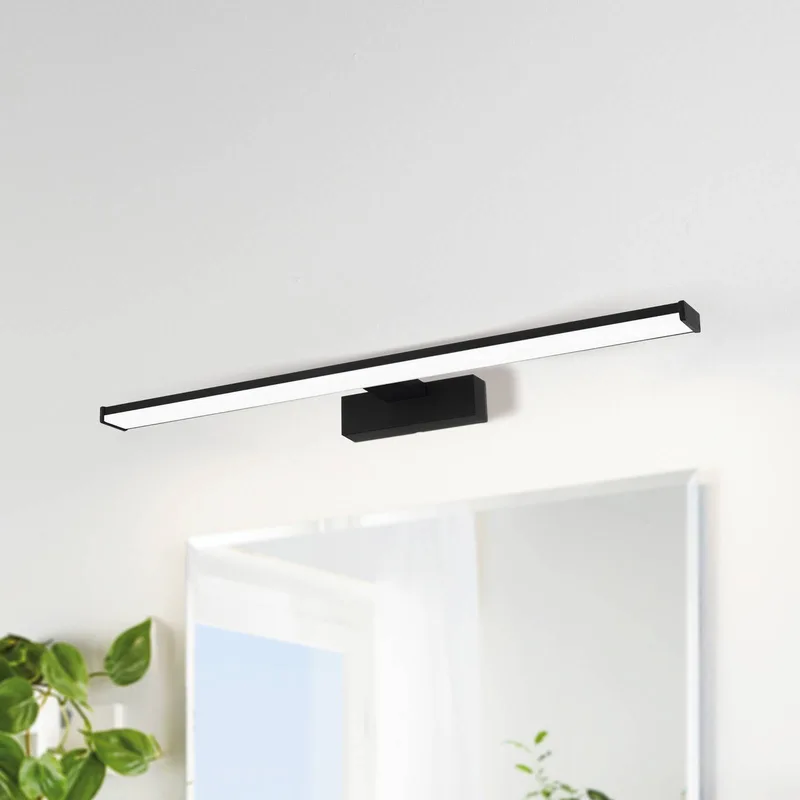 LED wandlamp Pandella 1, lengte 60 cm, zwart, aluminium från EGLO i Svart, Vit – produktbild