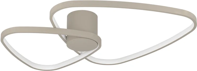 Leporano Plafondlamp - 60 cm - Zandkleur/Beige/Wit - Instelbaar wit licht (warm, neutraal en daglicht) von EGLO in Zandkleur – Produktfoto