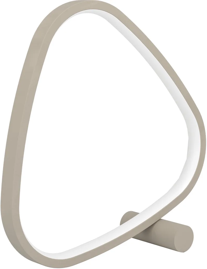 Leporano Tafellamp - 27,5 cm - Zandkleur/Beige/Wit - Instelbaar wit licht (warm, neutraal en daglicht) - Dimbaar de EGLO en Zandkleur – photo produit