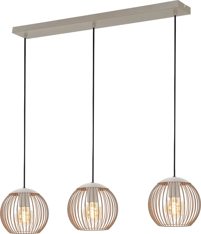 Lindero Hanglamp - E27 - 90 cm - Zandkleur/Beige de EGLO en Zandkleur – photo produit