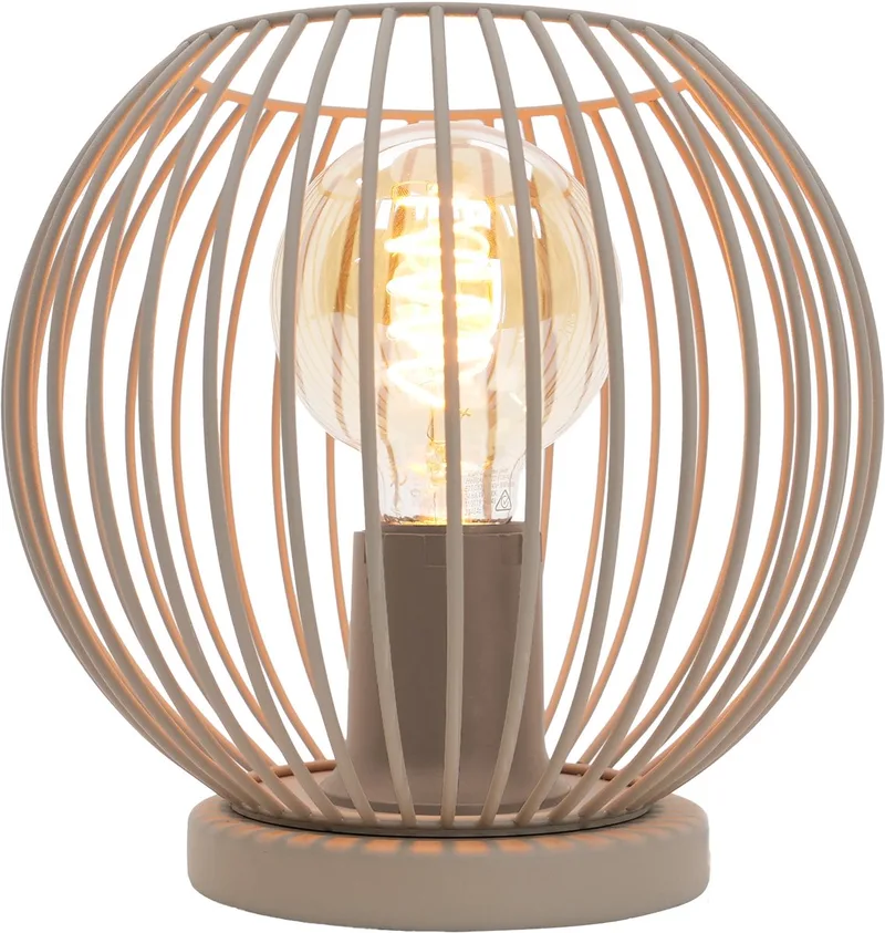 Lindero Tafellamp - E27 - Ø 20 cm - Zandkleur/Beige de EGLO en Zandkleur – photo produit