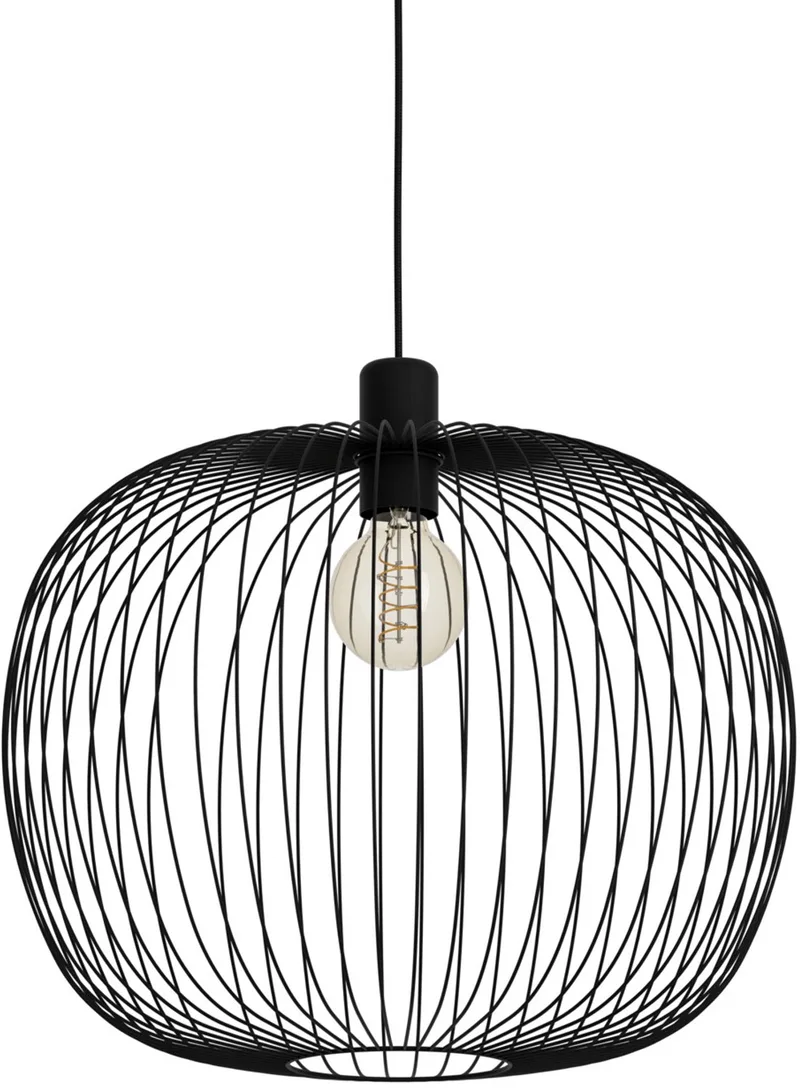 Lodods Hanglamp - E27 - Ø 45 cm van EGLO in Zwart – productfoto