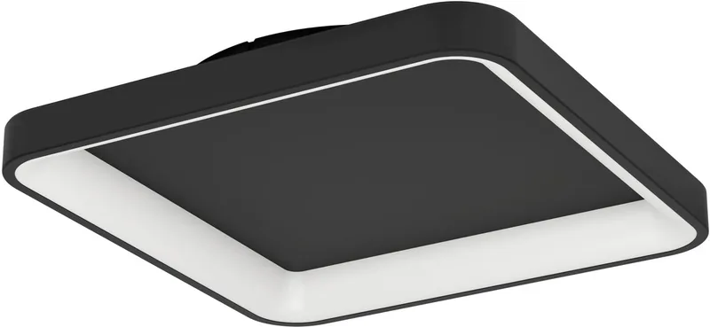 Loretello Plafondlamp - Wandlamp - LED - 35 cm - Instelbaar wit licht - Dimbaar de EGLO en Noir – photo produit