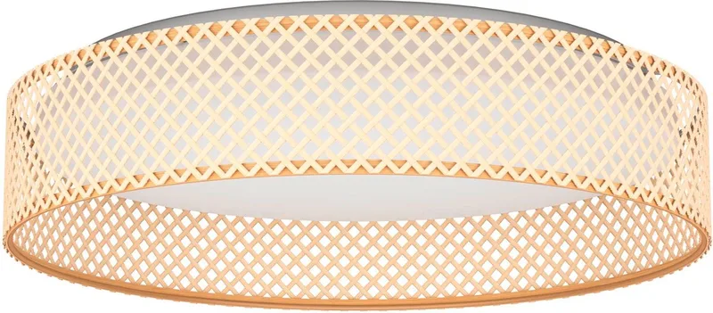 Luppineria Plafondlamp - LED - Ø 38 cm - Wit/Bruin från EGLO i Vit – produktbild
