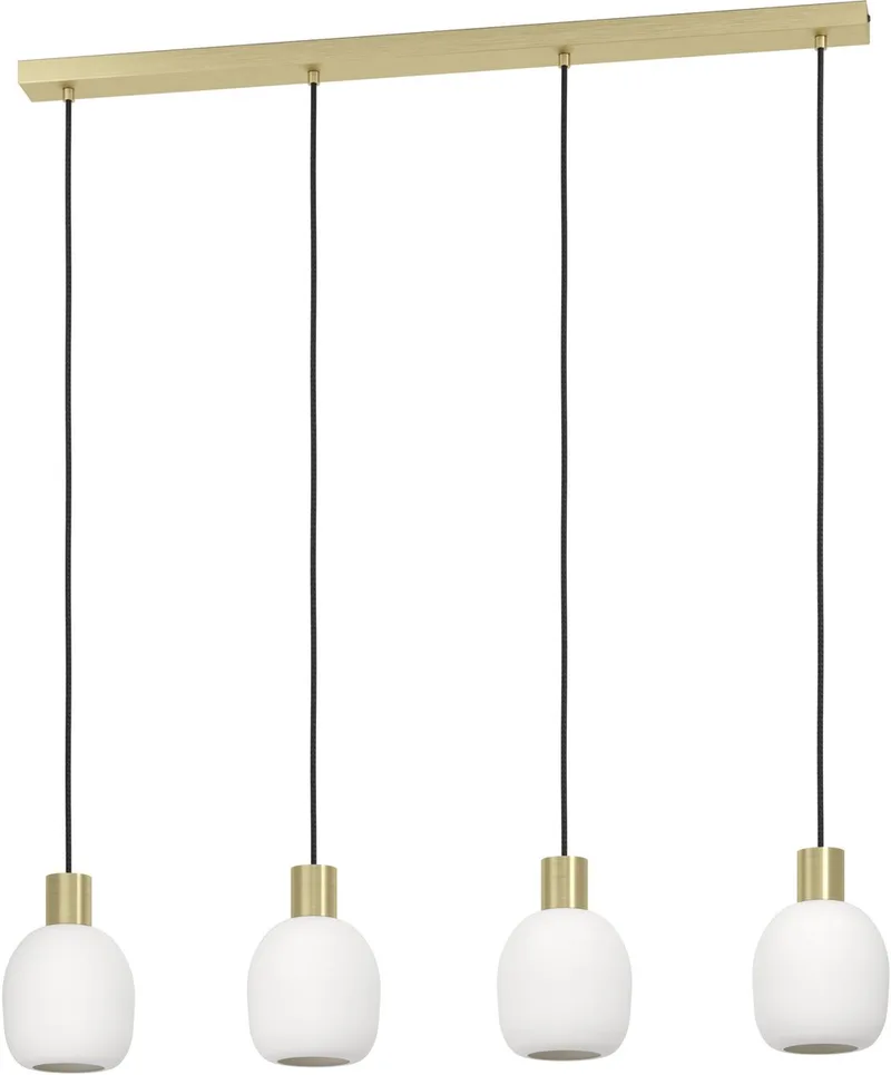 Manzanares Hanglamp - E27 - 97 cm - Wit | Goud de EGLO en Or – photo produit