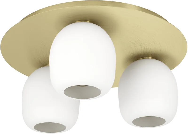 Manzanares Plafondlamp - E27 - Ø 45 cm - Wit | Goud de EGLO en Blanc – photo produit