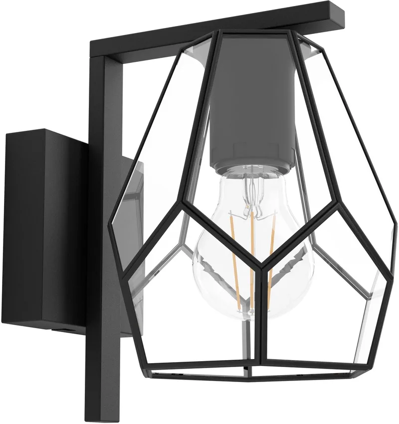 Mardyke Wandlamp - E27 - 20,5 cm de EGLO en Noir – photo produit