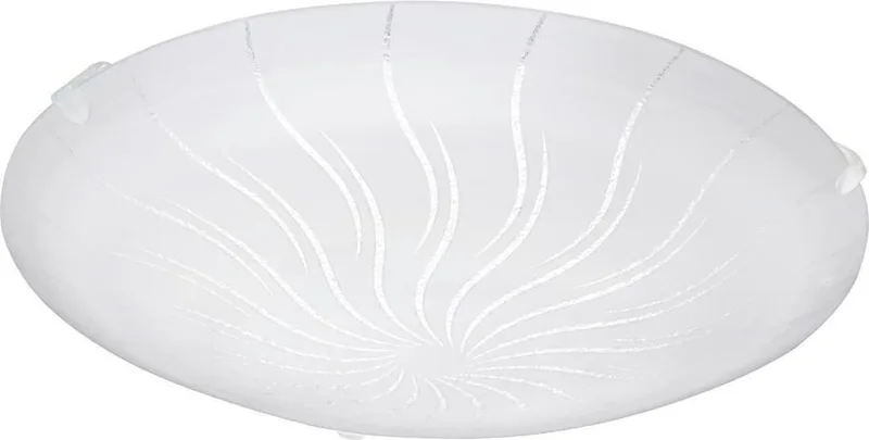 MARGITTA 1 Wand- Deckenleuchte granille weiss klar von EGLO in Weiß – Produktfoto
