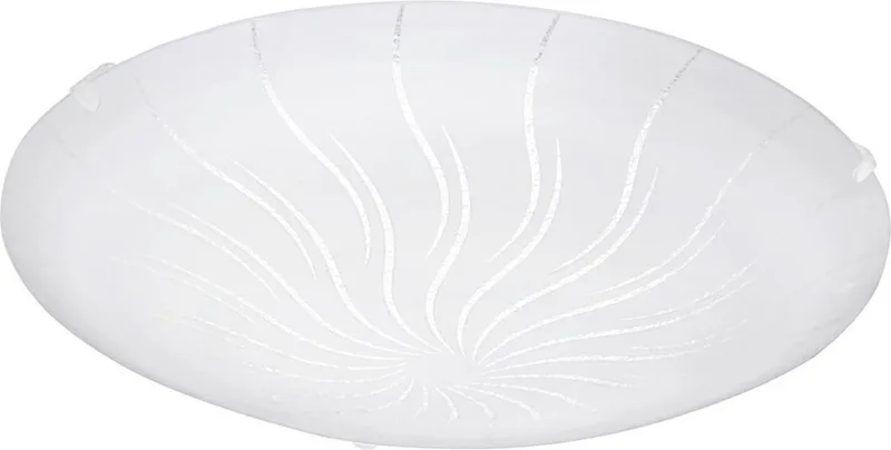 Margitta 1 - Wand/Plafondlamp - 1 Lichts - Ø315mm. - Wit - Granille Wit, Helder de EGLO en Blanc – photo produit