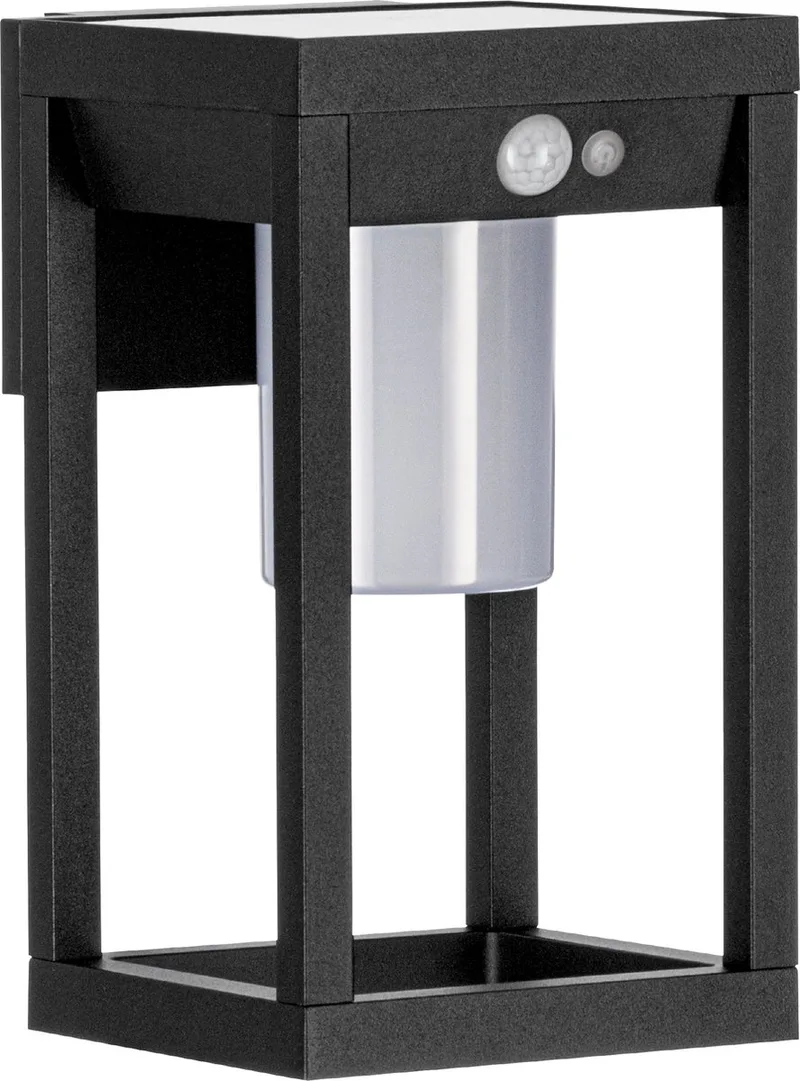 Martano Wandlamp Buiten - Solar - 27 cm - Bewegingssensor & Dag- en nachtsensor - en Wit by EGLO in Black – product photo
