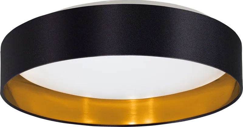 Maserlo 2 Plafondlamp - LED - Ø 38 cm - Wit/Zwart/Goud by EGLO in White – product photo