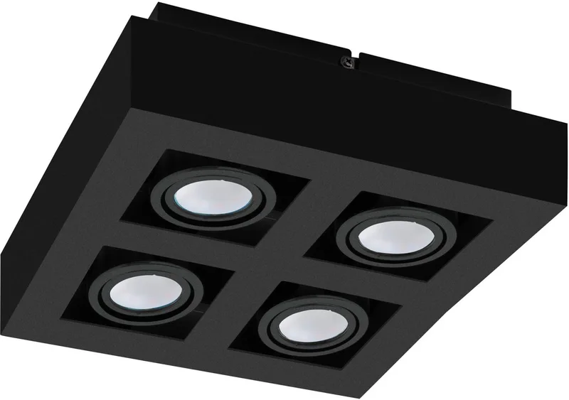 Mendoza Opbouwlamp - GU10 - 25 cm de EGLO en Noir – photo produit