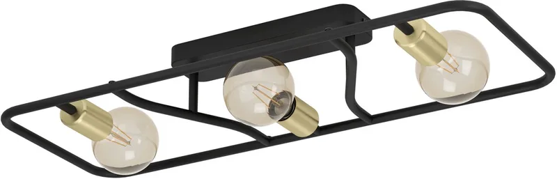 Messinaro Plafondlamp - E27 - 72 cm van EGLO in Zwart – productfoto
