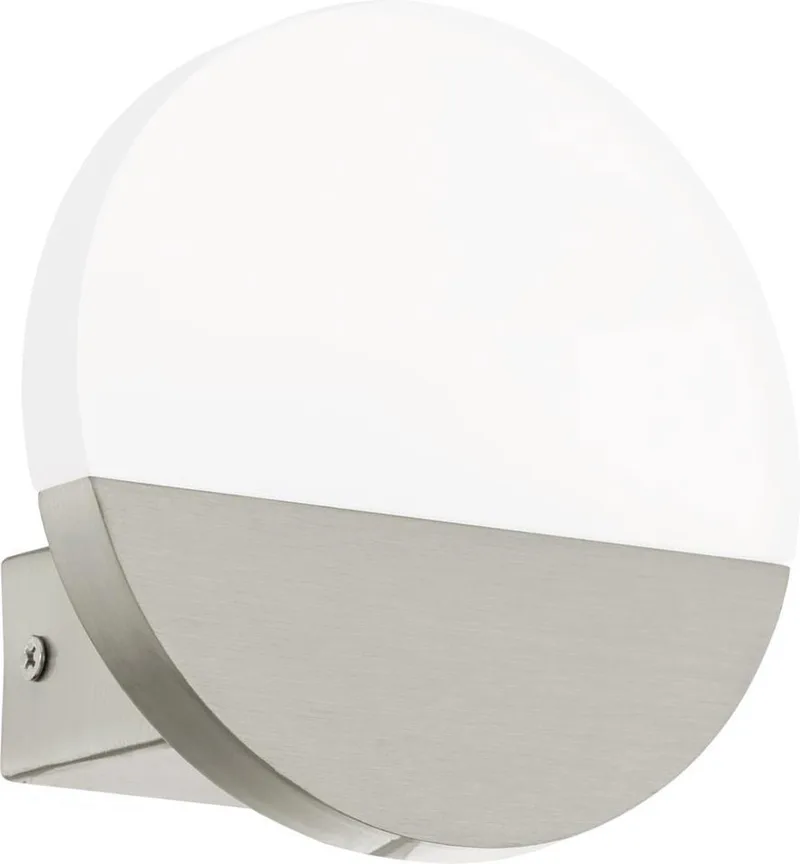Metrass 1 - Wandlamp - 1 Lichts - Gesatineerd by EGLO in Nikkel-Mat – product photo