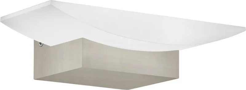 Metrass - Wandlamp - 1 Lichts - Gesatineerd von EGLO in Nikkel-Mat – Produktfoto