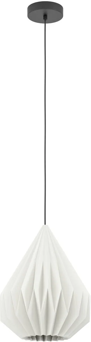 Minting-pendellampe i papir, Ø 31 cm fra EGLO i Sort – produktbillede