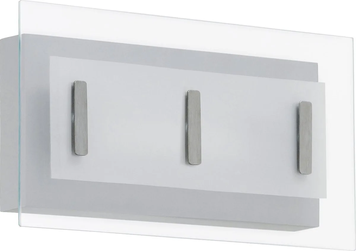 Mirano - Buitenverlichting - LED - Wandlamp - 2 Lichts - Wit fra EGLO i Sølv – produktbillede
