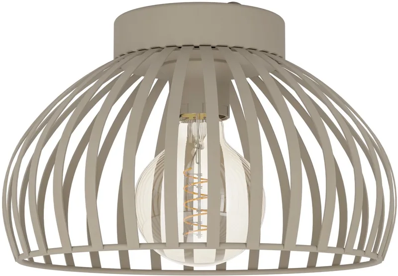 Mogano 3 Plafondlamp - E27 - Ø 28 cm - Zandkleur - Staal från EGLO i Zand – produktbild