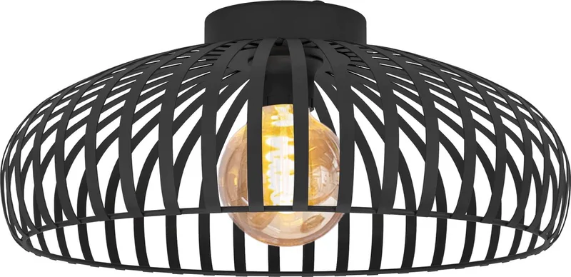 Mogano 3 Plafondlamp - E27 - Ø 43 cm - Staal fra EGLO i Sort – produktbillede