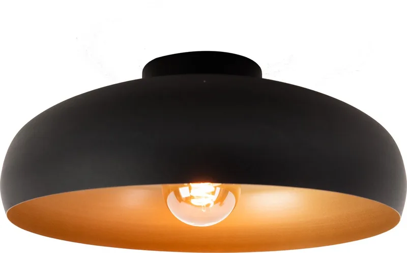 Mogano Plafondlamp - E27 - Ø 40 cm - Zwart/Koper de EGLO en Noir – photo produit