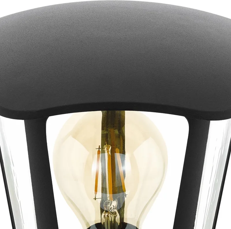 MONREALE Buitensokkel/lantaarnpaalverlichting E27 by EGLO in Black – product photo