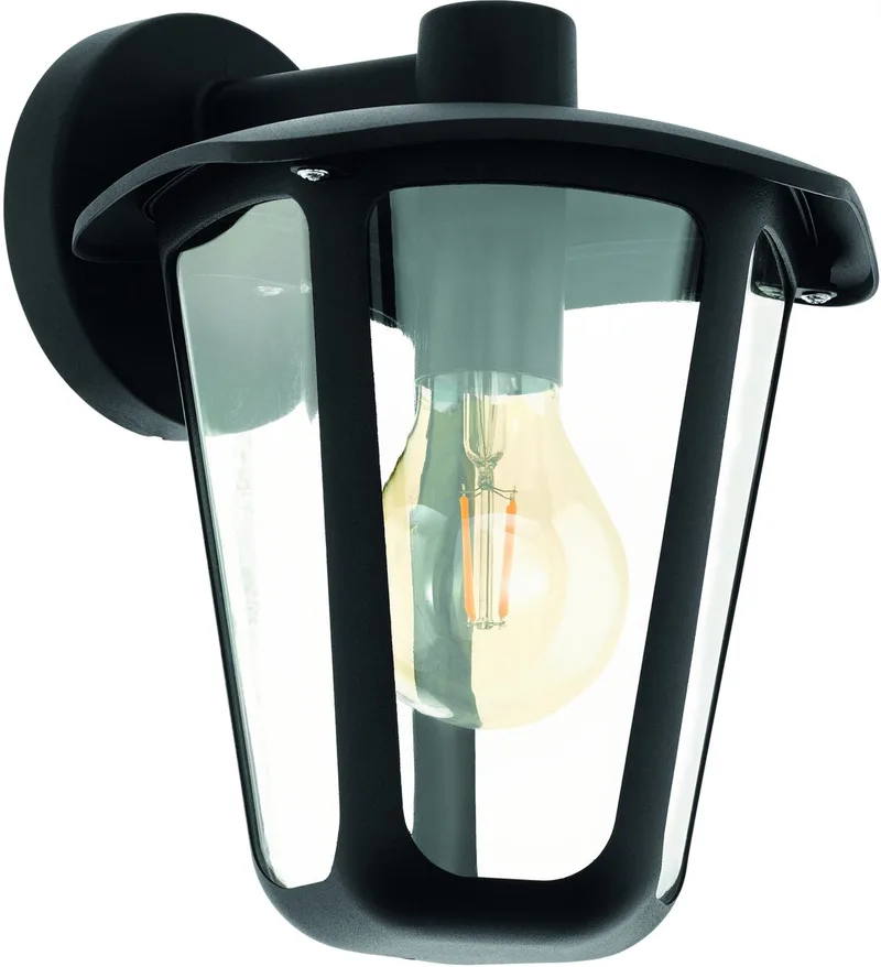Monreale Wandlamp Voor buiten - E27 - IP44 by EGLO in Black – product photo