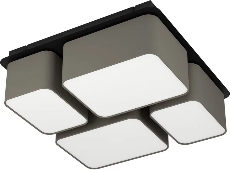 Mordazo Plafondlamp - E27 - 51 cm - Zwart | Antraciet | Bruin | Wit by EGLO in Grey – product photo