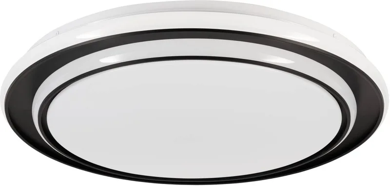 Moschetta Plafondlamp - Ø 49 cm - Zwart/Wit - Instelbaar wit licht (warm, neutraal en daglicht) de EGLO en Noir – photo produit