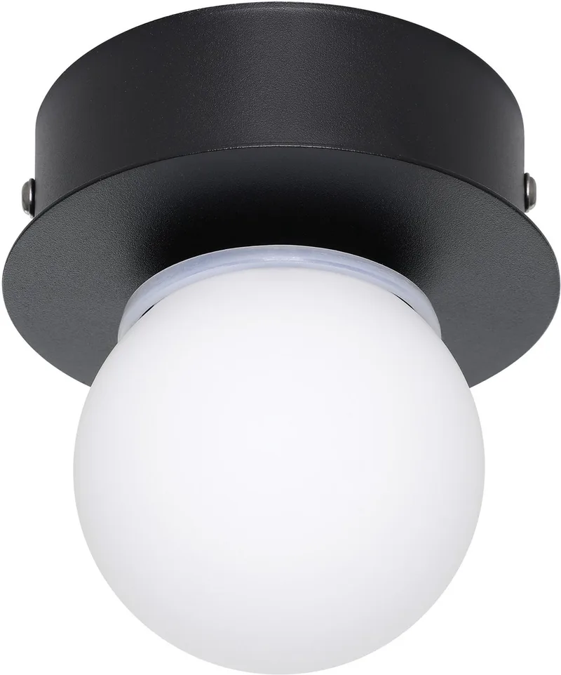 Mosiano Plafondlamp - Wandlamp - Badkamer - LED - Ø 11 cm - Zwart/Wit von EGLO in Schwarz – Produktfoto
