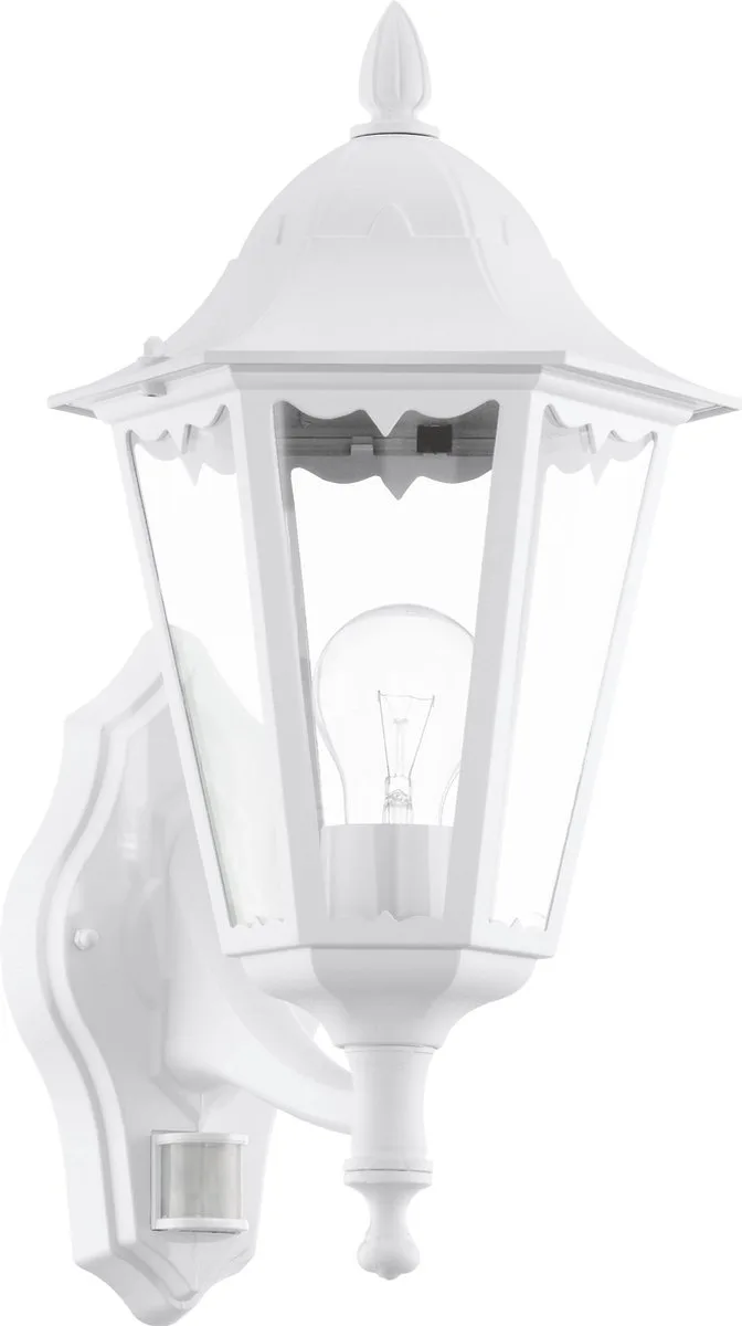Navedo - Buitenverlichting - Wandlamp - 1 Lichts - Helder de EGLO en Blanc – photo produit